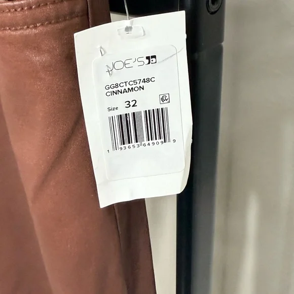 Joe's Jeans The Charlie Cinnamon Faux Leather Pants NWT - Picture 7 of 12